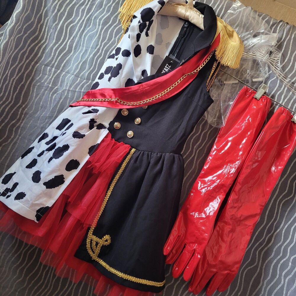 NWT Trickz N’ Treatz Cruella Costume Womens  Sz Med Call Me Cruel 3pc Dolls Kill
